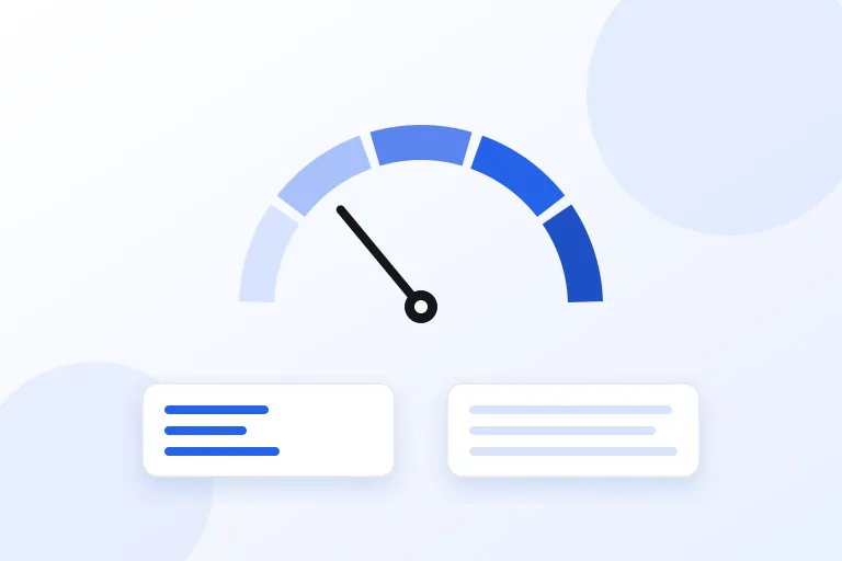 A readability gauge from easy to hard above a block of short lines and a block of long lines